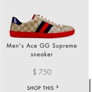 Gucci Men ace sneaker